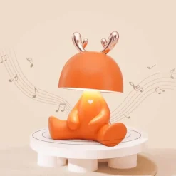 Bright Accents Beleuchtung-Bluetooth-Lautsprecher-Nachtlicht – Tragbares kabelloses Soundsystem