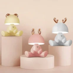 Bright Accents Beleuchtung-Bluetooth-Lautsprecher-Nachtlicht – Tragbares kabelloses Soundsystem