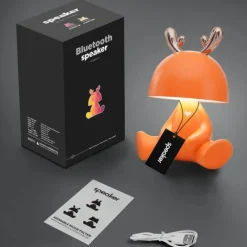 Bright Accents Beleuchtung-Bluetooth-Lautsprecher-Nachtlicht – Tragbares kabelloses Soundsystem