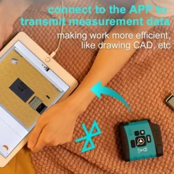 Roam Ready Heimwerkzeuge|Outdoor & Garten-Bluetooth-Maßband – Intelligentes digitales Messwerkzeug