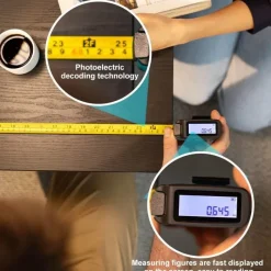 Roam Ready Heimwerkzeuge|Outdoor & Garten-Bluetooth-Maßband – Intelligentes digitales Messwerkzeug