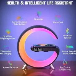 Bright Accents Beleuchtung-Bluetooth-Nachtlichtlautsprecher – Kabellose Umgebungsgeräuschbeleuchtung