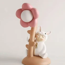 Bright Accents Beleuchtung-Blumenhasen-Tischlampe – Dekorative Harzleuchte