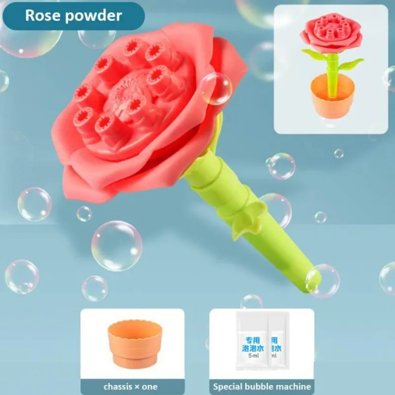The Decor Haven Babyspielzeug-Blumen-Seifenblasenmacher - Seifenblasenspielzeug für Kinder