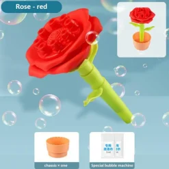 The Decor Haven Babyspielzeug-Blumen-Seifenblasenmacher - Seifenblasenspielzeug für Kinder