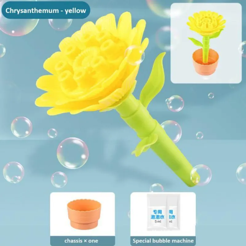The Decor Haven Babyspielzeug-Blumen-Seifenblasenmacher - Seifenblasenspielzeug für Kinder