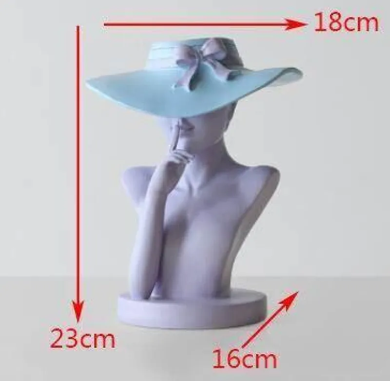 Accent Haven Wohndeko-Blumentopf - Hübsche Frau Pflanzgefäß Statue