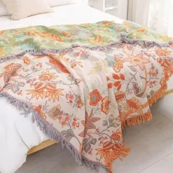 Snug u0026 Soft Bettzeug-Bohemian Sofadecke - Ganzjahres-Antirutschbezug