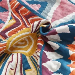 Cozy Haven Bettzeug-Boho Baumwoll-Überwurfdecke - Leichte dekorative Gazedecke