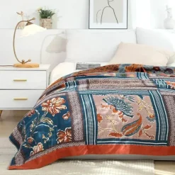 Wrap u0026 Relax Bettzeug-Boho Baumwollgaze Überwurfdecke - Sofabettbezug