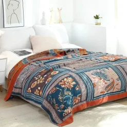 Wrap u0026 Relax Bettzeug-Boho Baumwollgaze Überwurfdecke - Sofabettbezug