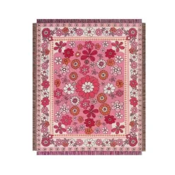 Cozy Haven Bettzeug-Boho Blumendecke - Gemütliches Sofadekor