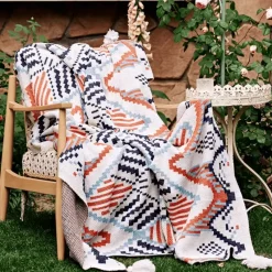 Cozy Haven Bettzeug-Boho Geometrische Überwurfdecke - Schicker Dekobezug