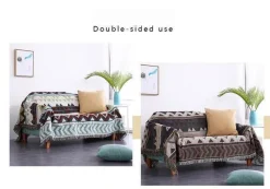 Cozy Haven Bettzeug-Boho Gestrickte Überwurfdecke - Gemütliches Boho Home Decor