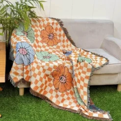 Snug u0026 Soft Bettzeug-Boho Gobelindecke - Jacquard Picknick Sofa Dekor