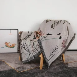 Snug u0026 Soft Bettzeug-Boho Gobelindecke - Jacquard Picknick Sofa Dekor