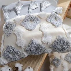 Cozy Cushions Bettzeug-Boho Kissenbezug aus Baumwolle - Ethno Wohndekor Akzent