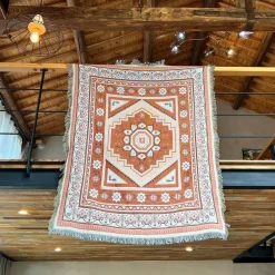 Cozy Haven Bettzeug-Boho Schlangenmuster Sofadecke - Gobelin Dekor Bezug