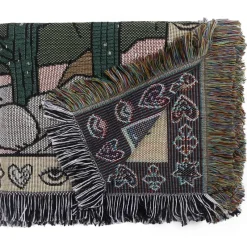 Cozy Haven Bettzeug-Boho Schlangenmuster Sofadecke - Gobelin Dekor Bezug