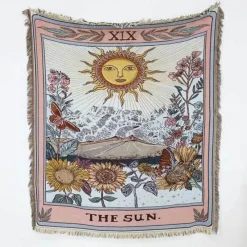 Cozy Haven Bettzeug-Boho Schlangenmuster Sofadecke - Gobelin Dekor Bezug