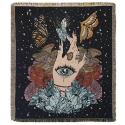 Cozy Haven Bettzeug-Boho Schlangenmuster Sofadecke - Gobelin Dekor Bezug