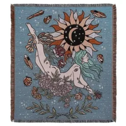 Cozy Haven Bettzeug-Boho Schlangenmuster Sofadecke - Gobelin Dekor Bezug