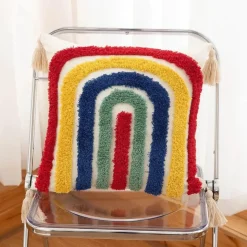 Pillow Haven Bettzeug-Boho Tufted Kissenbezug - Geometrischer Kissenbezug aus Baumwolle