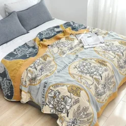 The Blanket Nook Bettzeug-Boho-Baumwolldecke – Leichte Sommerdecke für Betten und Sofas