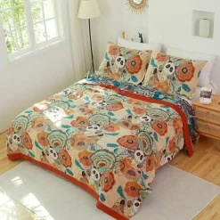 The Blanket Nook Bettzeug-Boho-Baumwolldecke – Leichte Sommerdecke für Betten und Sofas