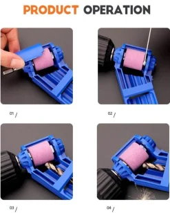 Roam Ready Outdoor-Artikel|Heimwerkzeuge-Bohrerset mit Spitzer – Unverzichtbares Heimwerker-Werkzeugset