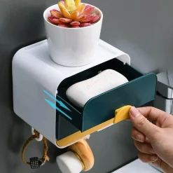 The Blissful Bath Badezimmer-Bohrfreier Seifenspender zur Wandmontage – praktischer Badezimmer-Organizer