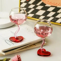 Plates u0026 More Küche & Esszimmer-Borosilikat-Weinkelch - Hitzebeständiger Champagnerbecher