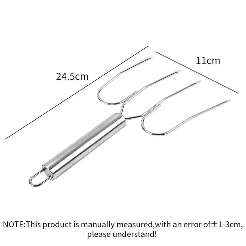 Tom Küche & Esszimmer-Bratgabel aus Edelstahl, perfekt zum Grillen von Truthahn, Lamm und Huhn