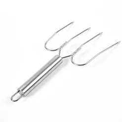 Tom Küche & Esszimmer-Bratgabel aus Edelstahl, perfekt zum Grillen von Truthahn, Lamm und Huhn