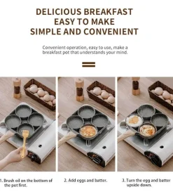 Deco Küche & Esszimmer-Breakfast Skillet – Multifunktionale Kochpfanne