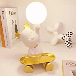 Bright Accents Beleuchtung-Bären-Schreibtischlampe – Süßes Nachtlicht für Kinder