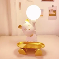 Bright Accents Beleuchtung-Bären-Schreibtischlampe – Süßes Nachtlicht für Kinder