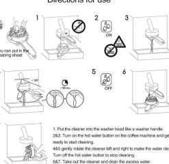 Tom Küche & Esszimmer-Bürstenreiniger für Espressomaschinen, Wartungswerkzeug für Kaffeemühlen