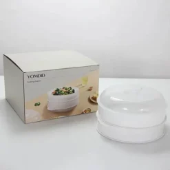 Tom Küche & Esszimmer-Brötchendämpfer für die Mikrowelle – 12-lagiges, langlebiges Küchenwerkzeug für perfekt gedämpfte Brötchen