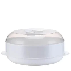 Tom Küche & Esszimmer-Brötchendämpfer für die Mikrowelle – 12-lagiges, langlebiges Küchenwerkzeug für perfekt gedämpfte Brötchen