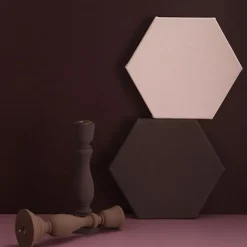 Tom Wohndeko-Brush Painted Wood Candle Holder – Vintage Matte Decorative Stand