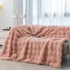 Cozy Haven Bettzeug-Bubble Blanket – weicher, gemütlicher Überwurf für Komfort und Entspannung