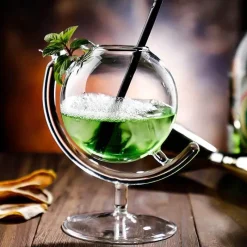 Plates u0026 More Küche & Esszimmer-Bubble Martini-Glas – Hochwertiges transparentes Trinkgeschirr