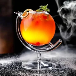 Plates u0026 More Küche & Esszimmer-Bubble Martini-Glas – Hochwertiges transparentes Trinkgeschirr