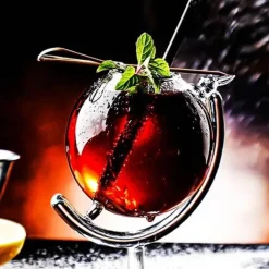 Plates u0026 More Küche & Esszimmer-Bubble Martini-Glas – Hochwertiges transparentes Trinkgeschirr