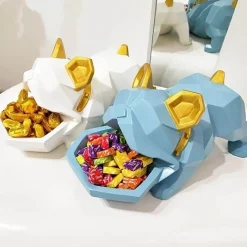 Accent Haven Küche & Esszimmer-Bulldog-Bonbonbox-Halter – Kreativer Süßigkeitenbehälter mit Hundemotiv