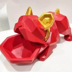 Accent Haven Küche & Esszimmer-Bulldog-Bonbonbox-Halter – Kreativer Süßigkeitenbehälter mit Hundemotiv