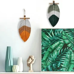 Home Decor Wohndeko-Bunt gewebtes Bettwäscheset - Dekoratives Lakenset