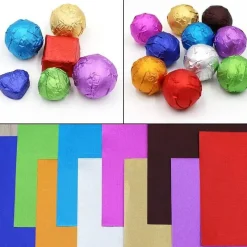 Tom Küche & Esszimmer-Bunte Alufolienfolien - 8x8cm für selbstgemachte Süßigkeitenverpackungen
