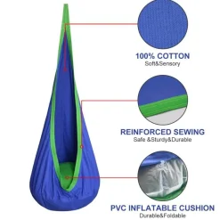 Kinder Nomad Gear Kinderzimmermöbel|Kinderwagen & Zubehör-Bunte Kinderhängematte - Gemütlicher Kinderbett-Kokon